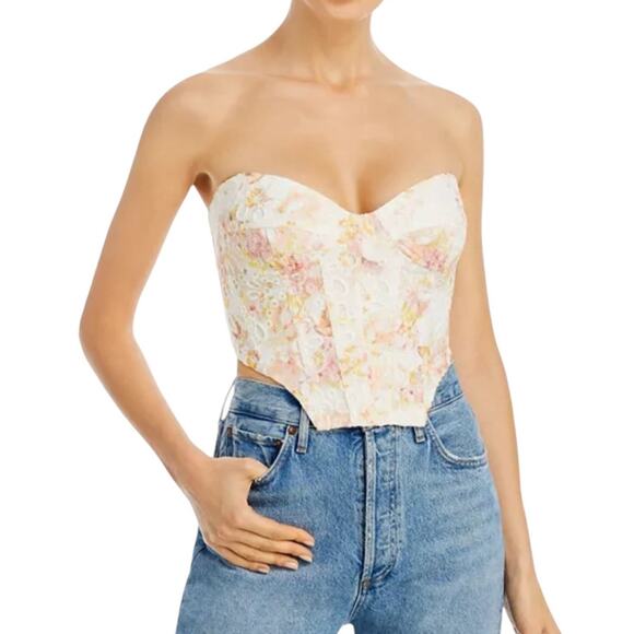 NWT! Bardot Lila Corset Bustier Top in Sunny Floral - Size 8 (MSRP $119) - Picture 7 of 13